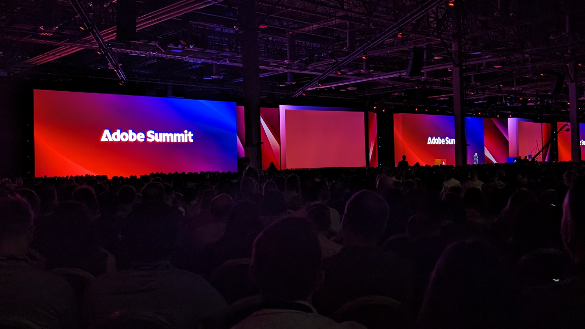 The Adobe Summit stage in Las Vegas